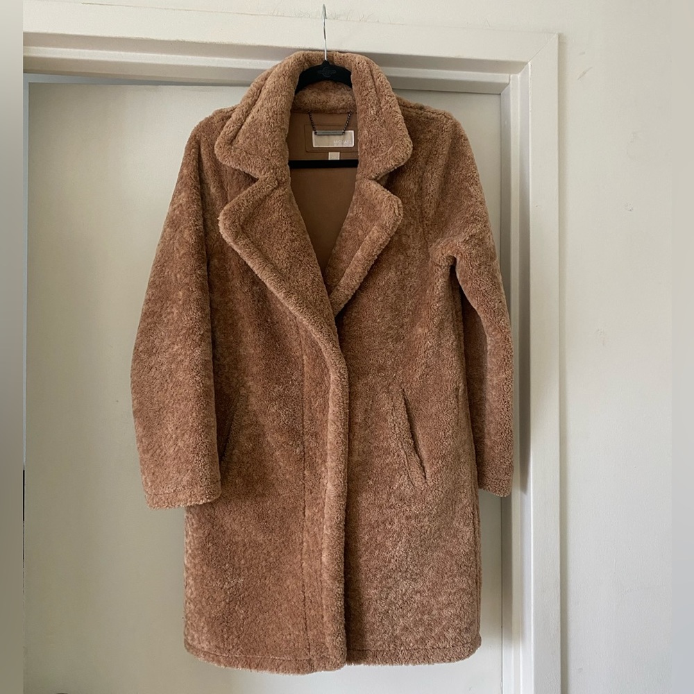 MICHAEL KORS TEDDY COAT XS - Picture 1 of 9